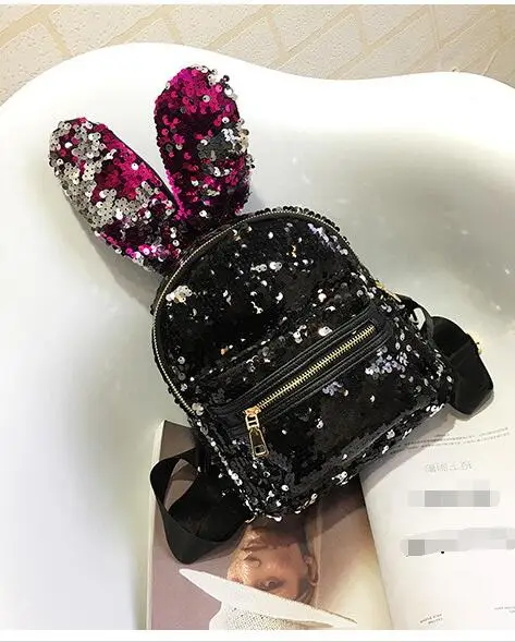 Миниатюрный рюкзак с блестками для женщин и девочек милая сумка на плечо