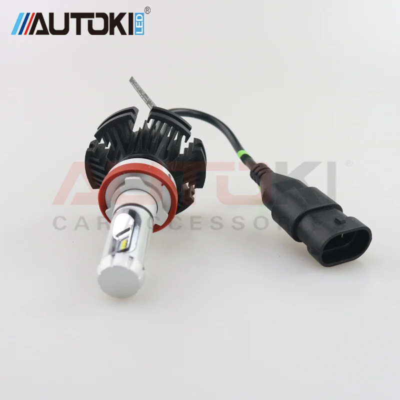 X3 Autoki H4 H7 H11 9005 9006 H13 светодиодные лампы для автомобильных фар 50W 6000LM все в одном CSP