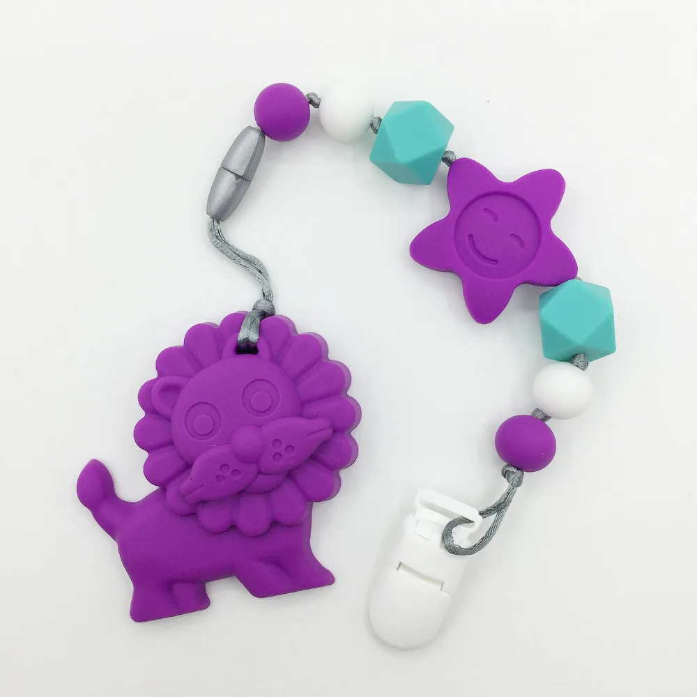 Регулируемый зажим жевательные бусины игрушка для прорезывания зубов детское