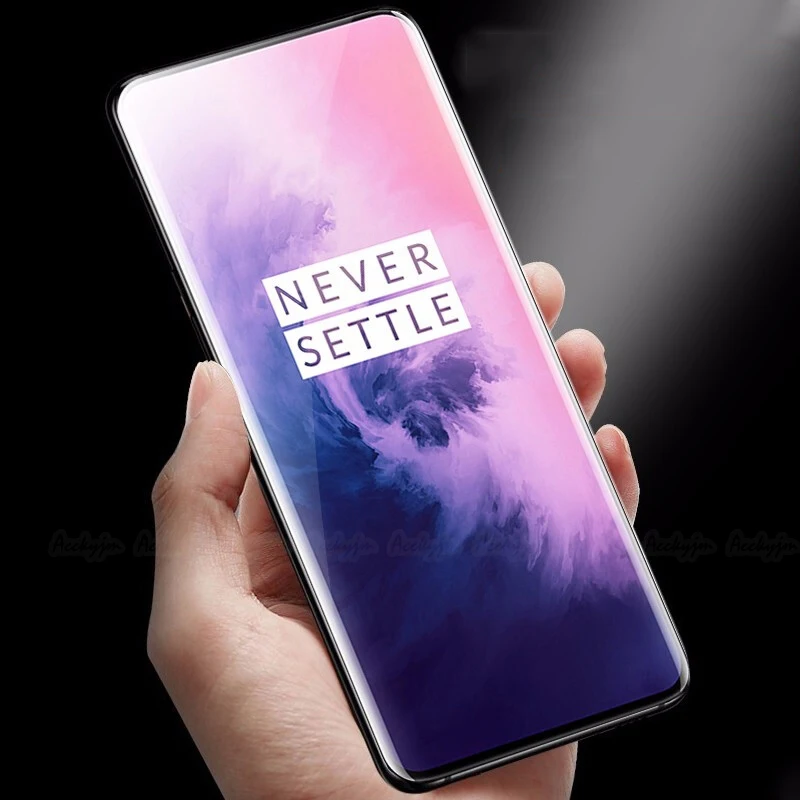 UVR 3D полное покрытие Премиум Закаленное стекло для Oneplus 7 Pro УФ-стекло защитная