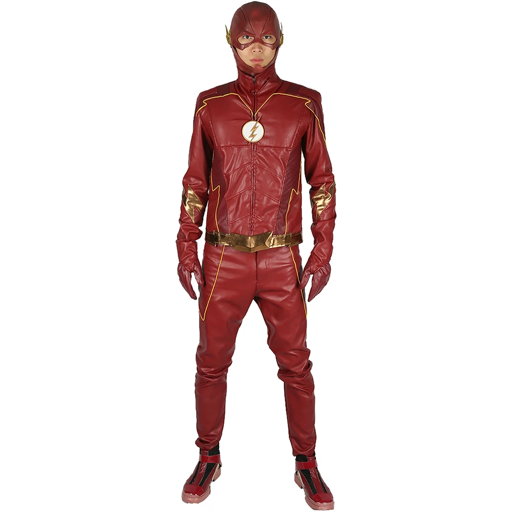 X-COSTUME распродажа 45% скидка флэш сезон 2 Джей костюм garrick для косплея и Хэллоуина подарок для фанатов высокого качества