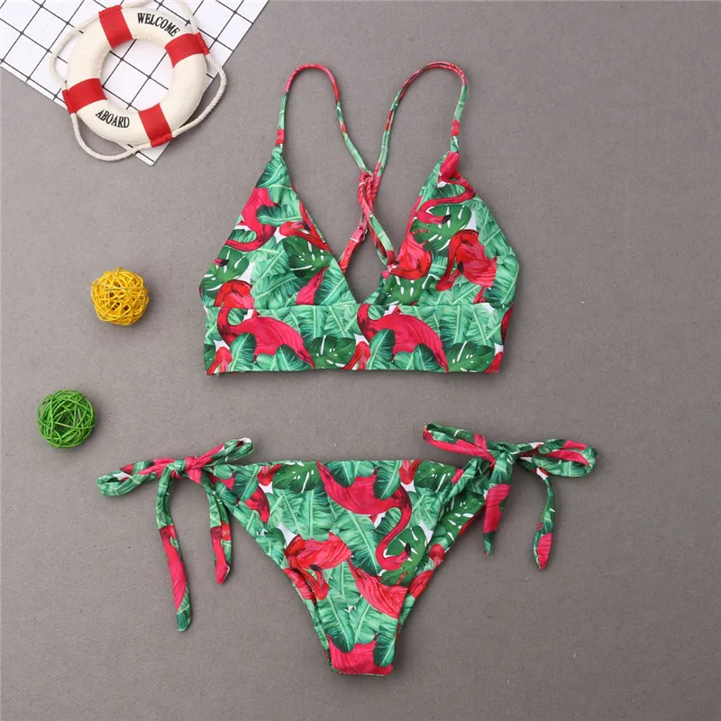 Новинка лета 2019 семейный одинаковый купальник комплект бикини для мамы дочки