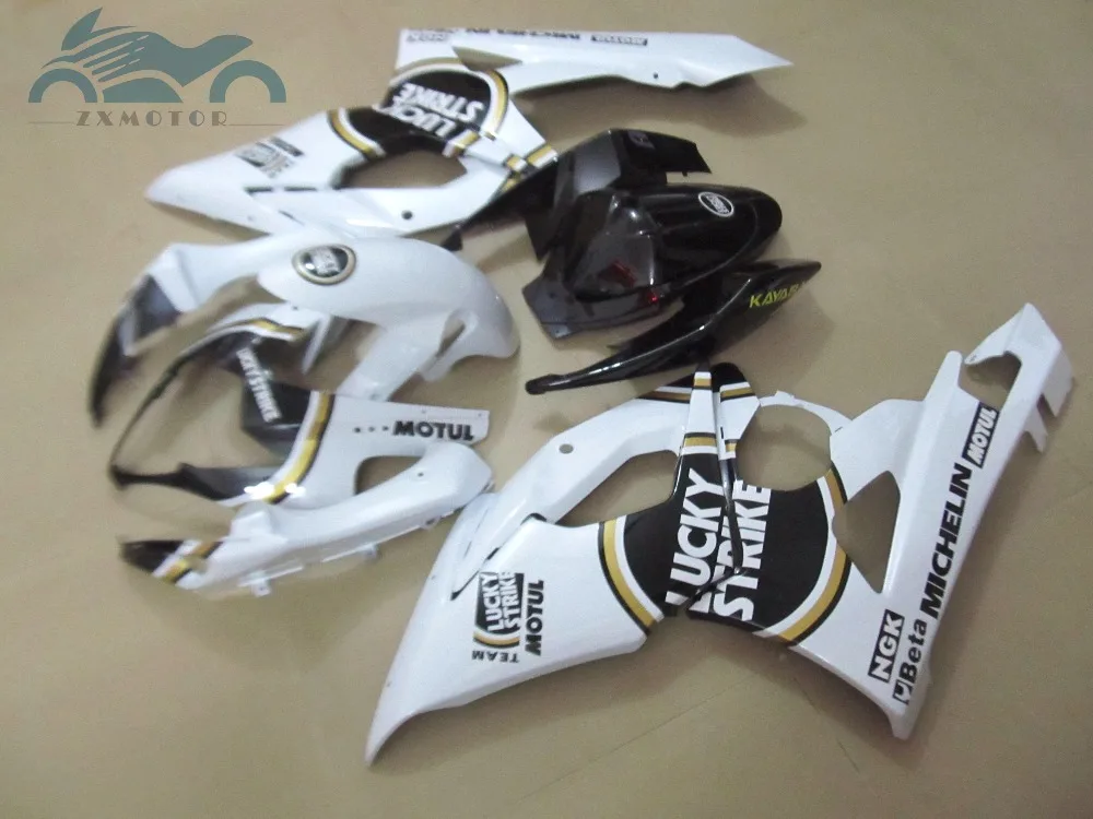 Free Custom Fairing kits for SUZUKI 2005 2006 GSX R1000 ABS motorcycle sport fairings set 05 06 GSXR1000 K5 white Lucky Strike | Автомобили