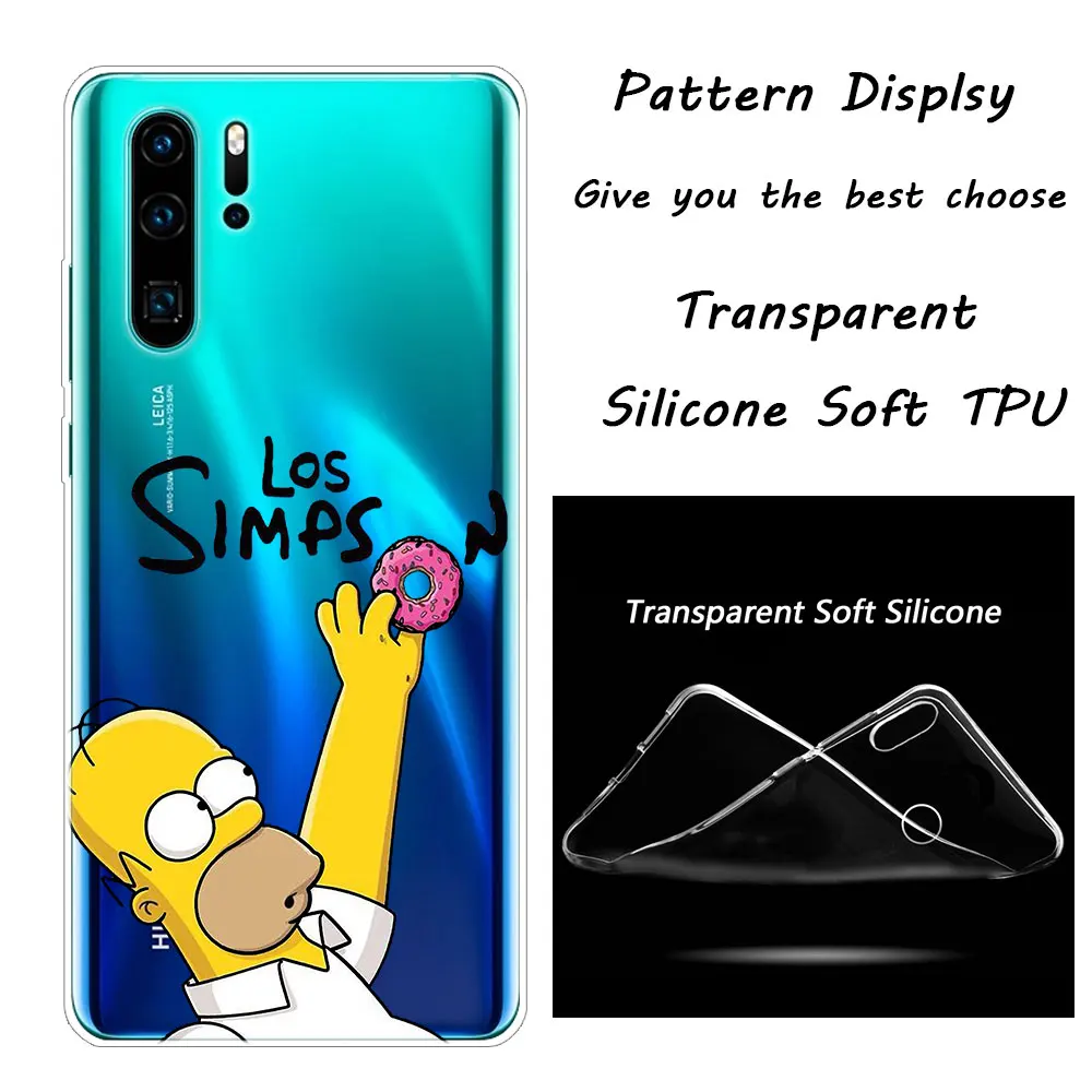 006 Горячий Los Simpsons Мягкий силиконовый чехол для телефона huawei P30 P20 Pro P10 P9 P8 Lite P Smart Z Plus NOVA 3 3i Модный чехол - Цвет: 006