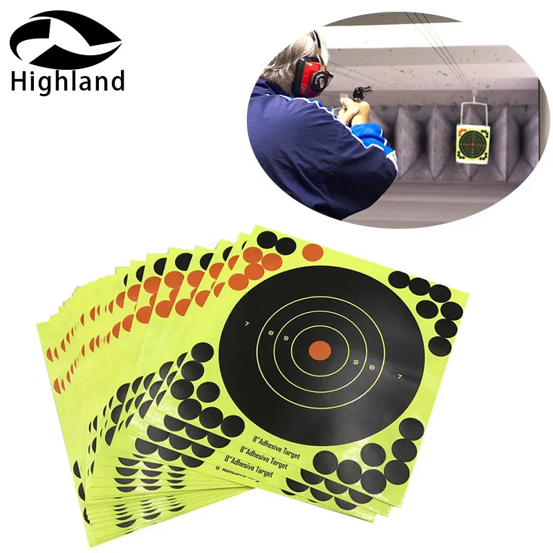 

Hunting and shooting target stickers 10/25/50/100 sheets Targets 8" Adhesive ultimate gun shooting solution