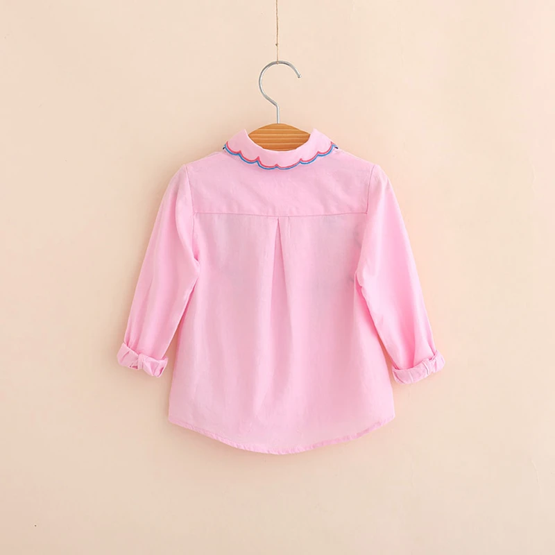 IMMDOS Girls 2018 Spring Cotton Blouses Kids Embroidery Floral Shirts Children Princess Fashion Blusas Baby Girl Cute Clothes | Детская