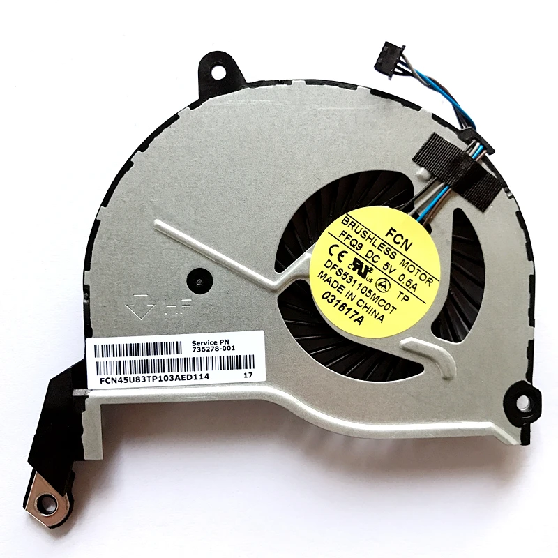 Новый охлаждающий вентилятор для ноутбука HP Pavilion 15-N000 15-N100 15-N200 15-n002tu 15-N002AX 15-N010AX |
