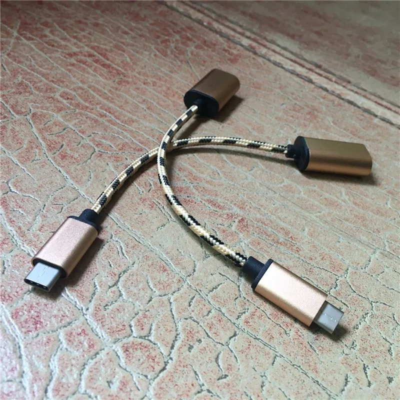 SIANCS нейлоновый кабель USB C Type-C на OTG адаптер соединитель данных для Macbook Letv Max Xiaomi 5