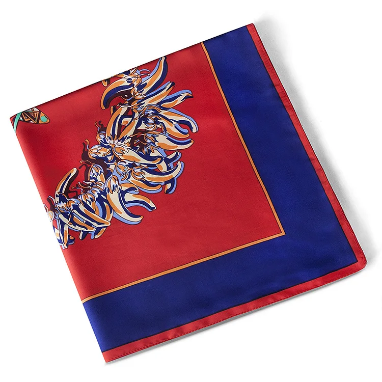 spring and summer 100cm * 2017 high quality women large square scarf twill small pepper name family wind scarves |