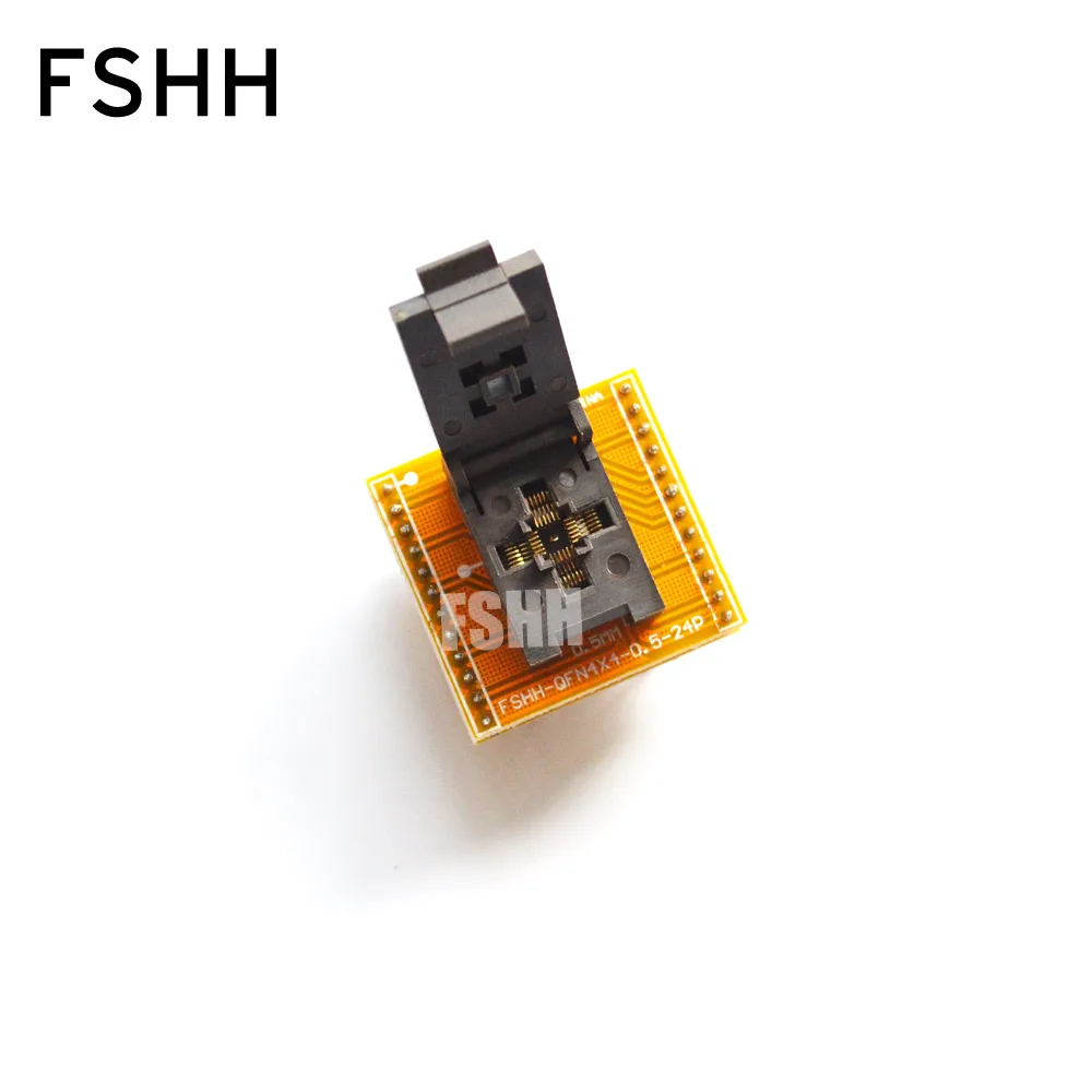 FSHH QFN24 to DIP24 Programmer adapter DFN24 WSON24 MLF24 test socket Size=4mmX4mm Pitch=0.5mm