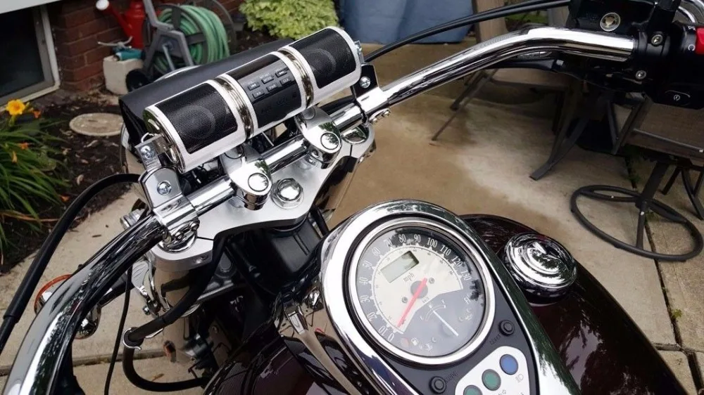 Водонепроницаемый Bluetooth мотоцикл аудио стерео MP3 FM радио динамик руль с 8 Гб для Harley Sporster Softail Bobber Chopper