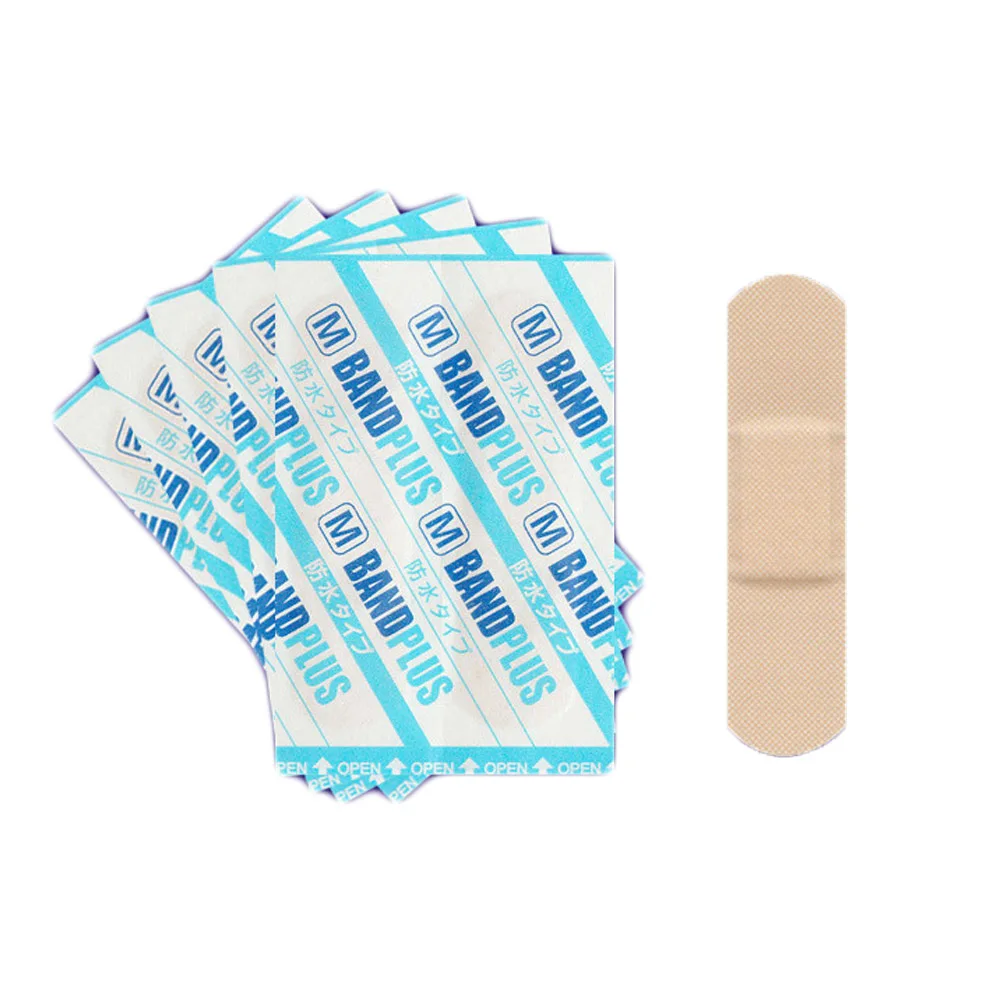 

50Pcs Waterproof Bandage Super Elastic Band-Aid Ultra-thin Breathable Emergency First Aid Bandage Adhesive Wound C731