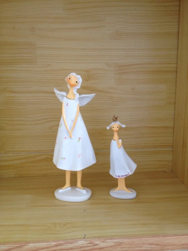 Мама и дочь Смола Фея фигурки 2 шт./компл. Ручной Работы Красивый Ангел свадебные