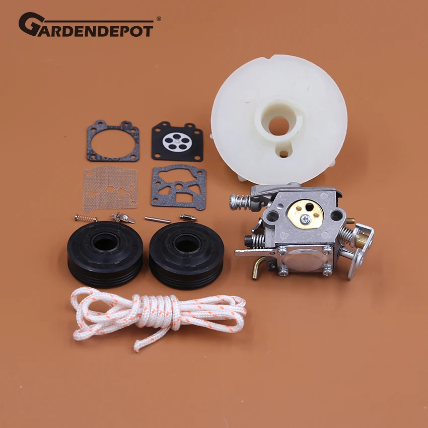 Карбюратор сальник стартер шкив троса подходит партнер 350 351 352 370 371 390 391 401 420 422