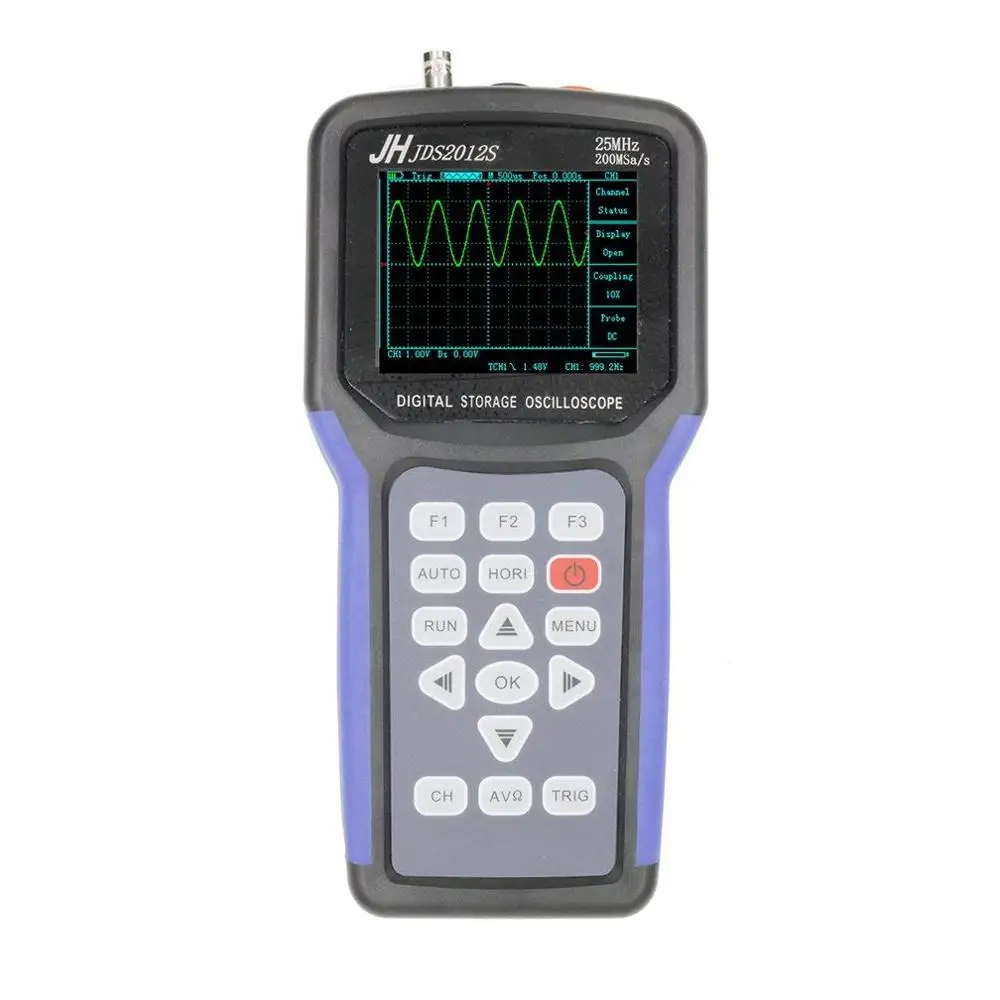 Jinhan Jds2012s портативный цифровой осциллограф 1 канал 25 МГц 4000 Мвыб./с Скоп 3 2 отсчетов