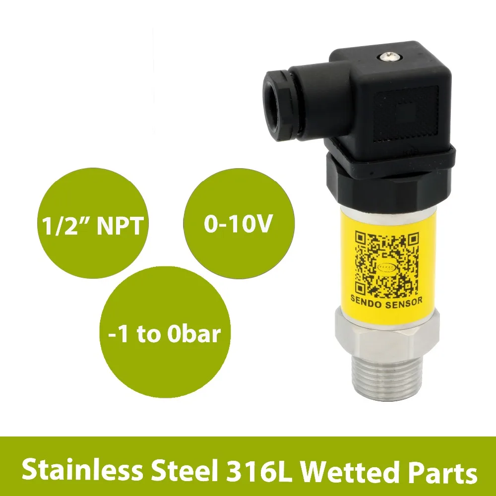Низкая цена 1 до 0 бар преобразователь 10 в датчик давления сигнала 12 30 24 В