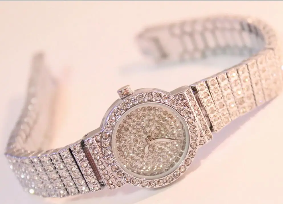 Rose gold Women Classic Quartz Watch Female Elegant Rhinestone Clock Luxury Watches Ladies Waterproof Wristwatch reloj mujer | Наручные