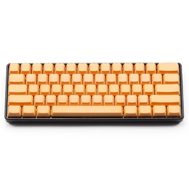 Пустой оранжевый keycap толстый PBT ANSI OEM 61 Ключи для DZ60 GH60 cherry mx механическая