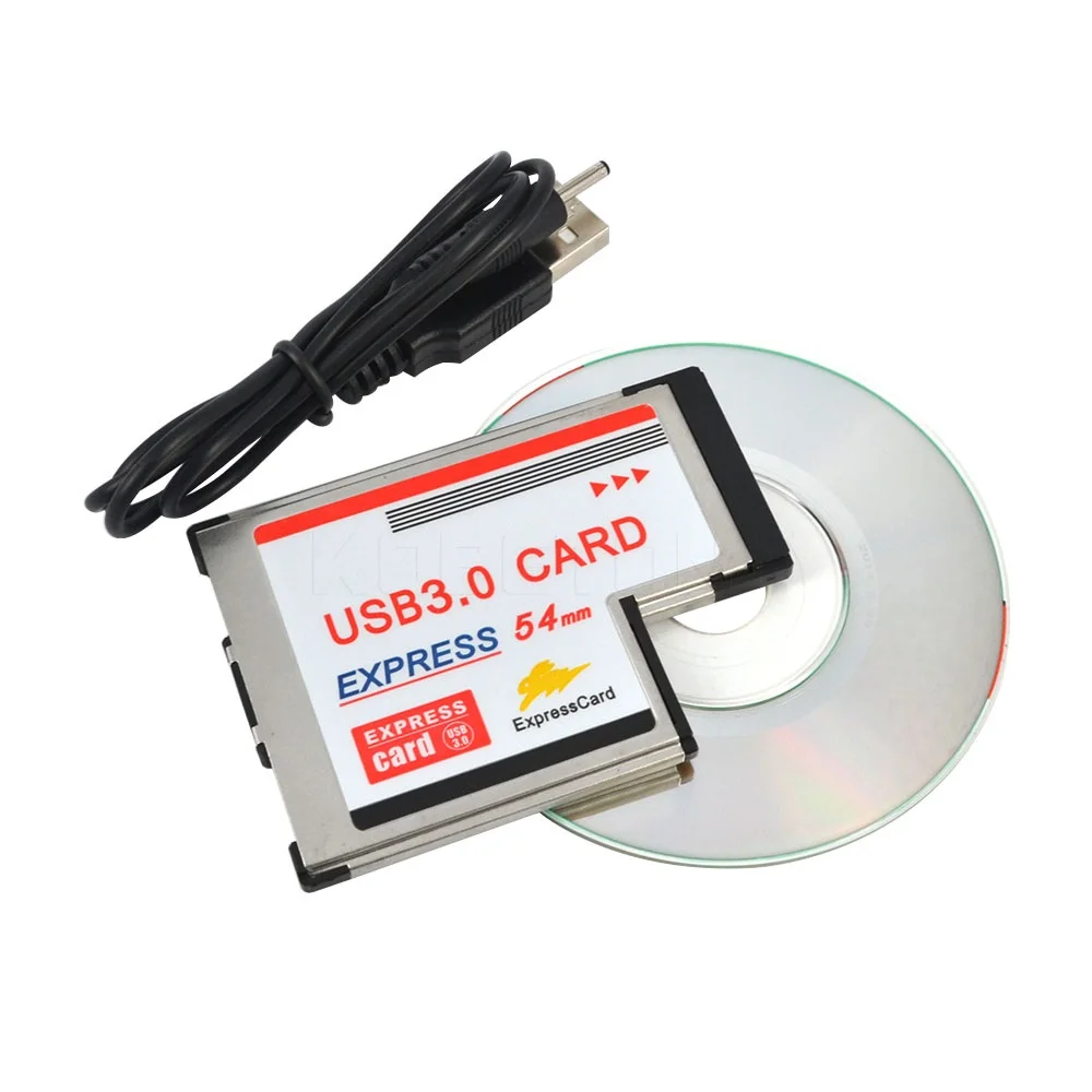 Акция, двухпортовый концентратор PCI-E USB 3,0 PCI Express, адаптер для карт 54 мм, слот ExpressCard, конвертер для компьютера, ноутбука, Note