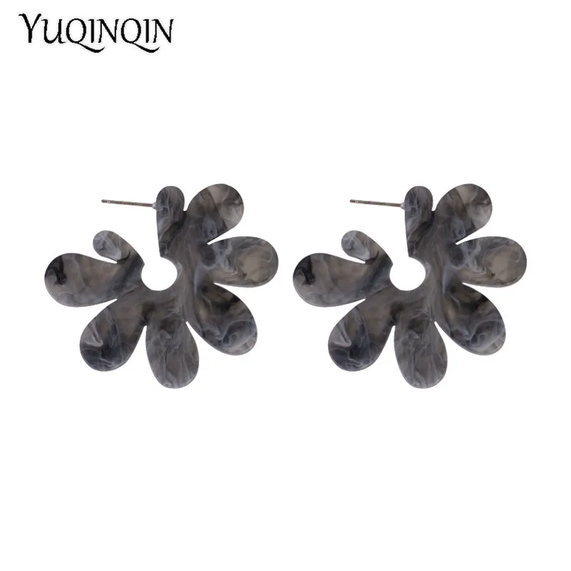 Классические Модные Акриловые серьги для женщин 2018 новые массивные большие