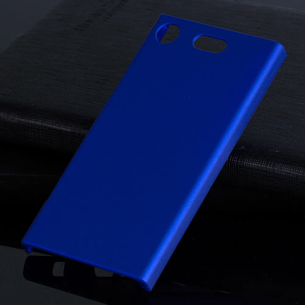 Пластик Coque 4.6For sony Xperia Xz1 компактный чехол для sony Xperia Xz1 Xz 1 компактный G8441 G8442 телефона чехол-лента на заднюю панель - Цвет: Blue