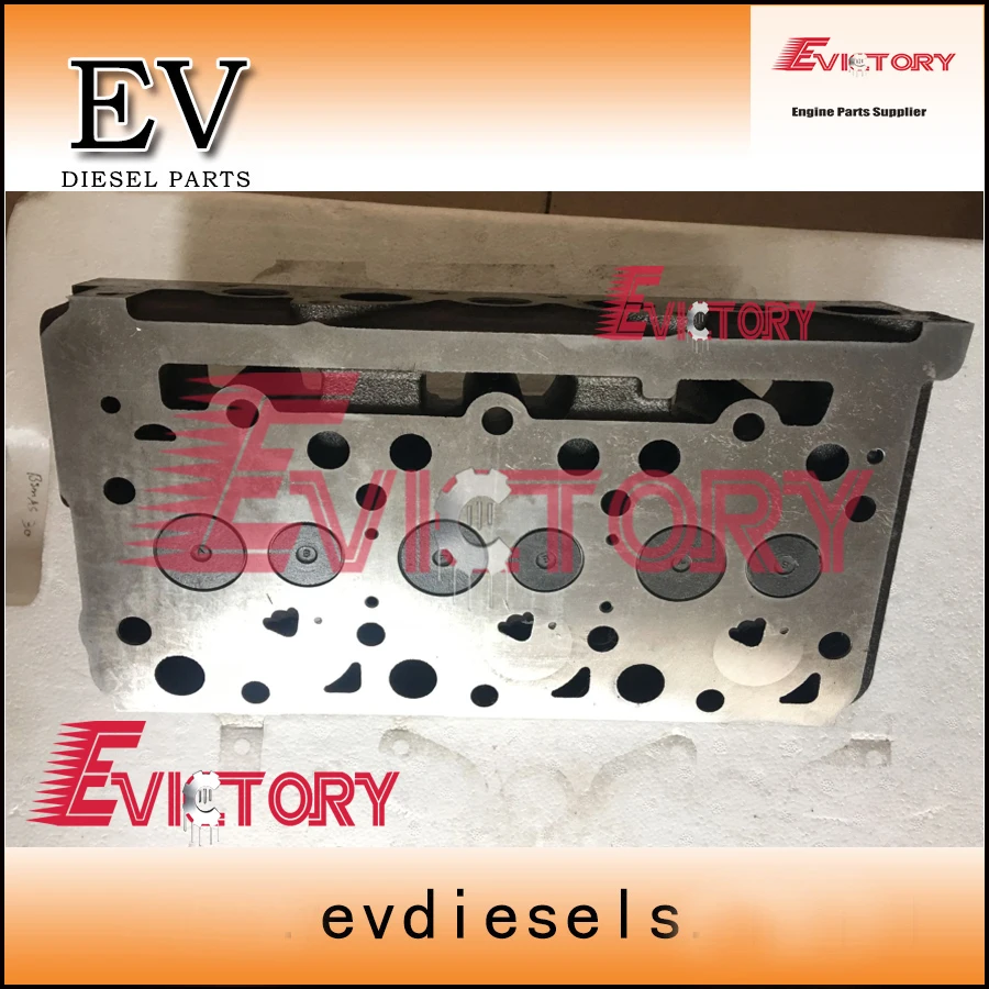 Новая головка цилиндра D1403 в сборе + прокладка головки для трактора Kubota |