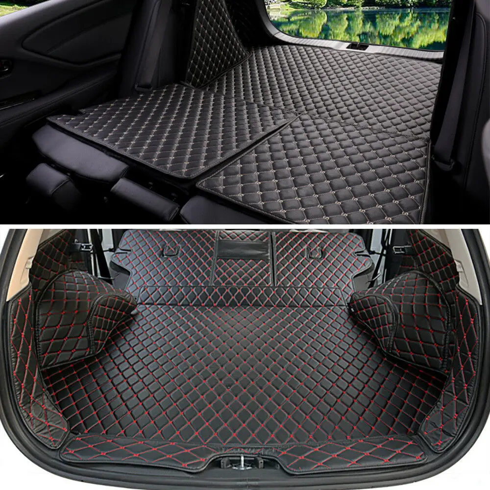 

Full Covered Seat Pad Cargo Box Trunk Floor Mat Carpet Liner For Audi Q3 2013-2018