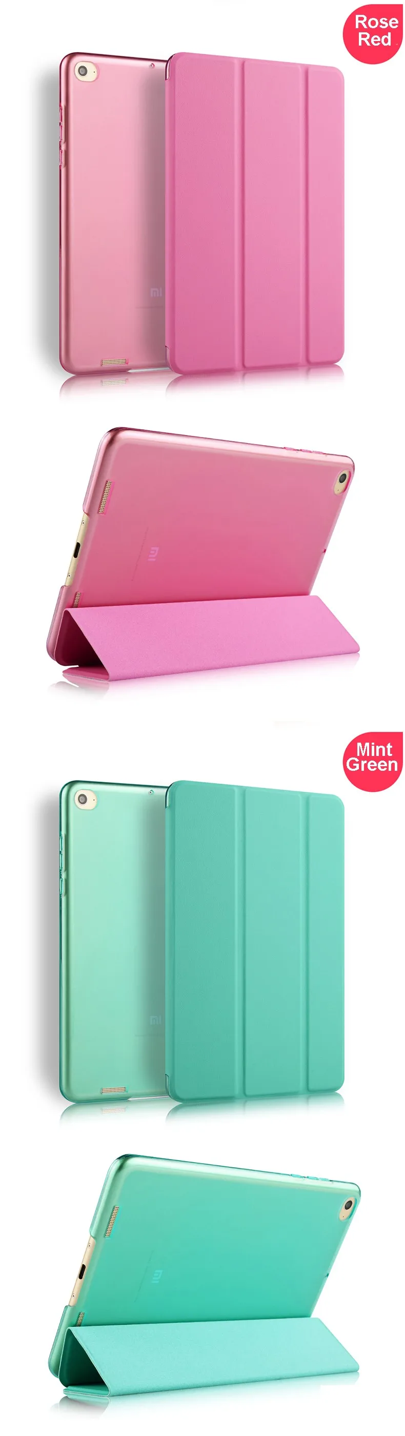 Ультратонкий чехол из искусственной кожи для Xiaomi Mi pad 1, 7,9 дюймов, жесткая задняя панель из поликарбоната, умный флип-чехол с подставкой для Xiaomi Mi Pad, 1 чехол s+ стилус+ пленка