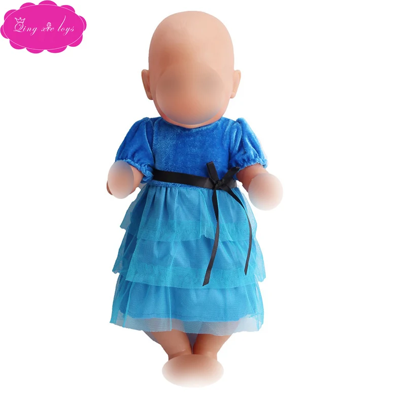 43 см платье для маленьких кукол вечерняя юбка платья с несколькими принтами