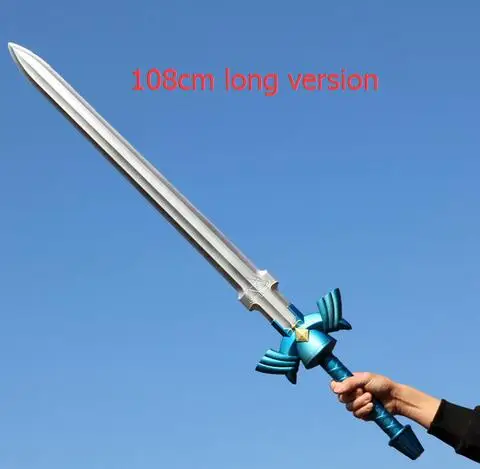 SKY sword 108cm Legend of zelda Link оружие для косплея Небесный меч ПВХ мягкий материал без вреда меч оружие для косплея CS76 - Цвет: SKY sword 108cm