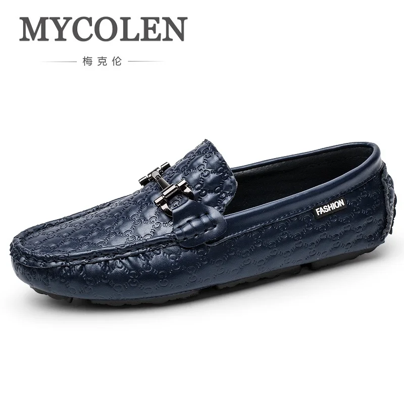 MYCOLEN/Новые модные брендовые мужские туфли из натуральной кожи повседневные