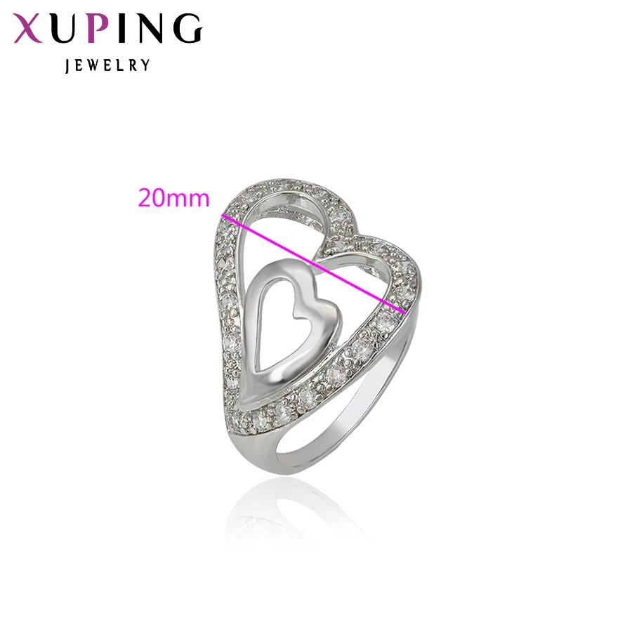 Xuping модное кольцо красивое в форме сердца простой стиль для женщин Свадебные