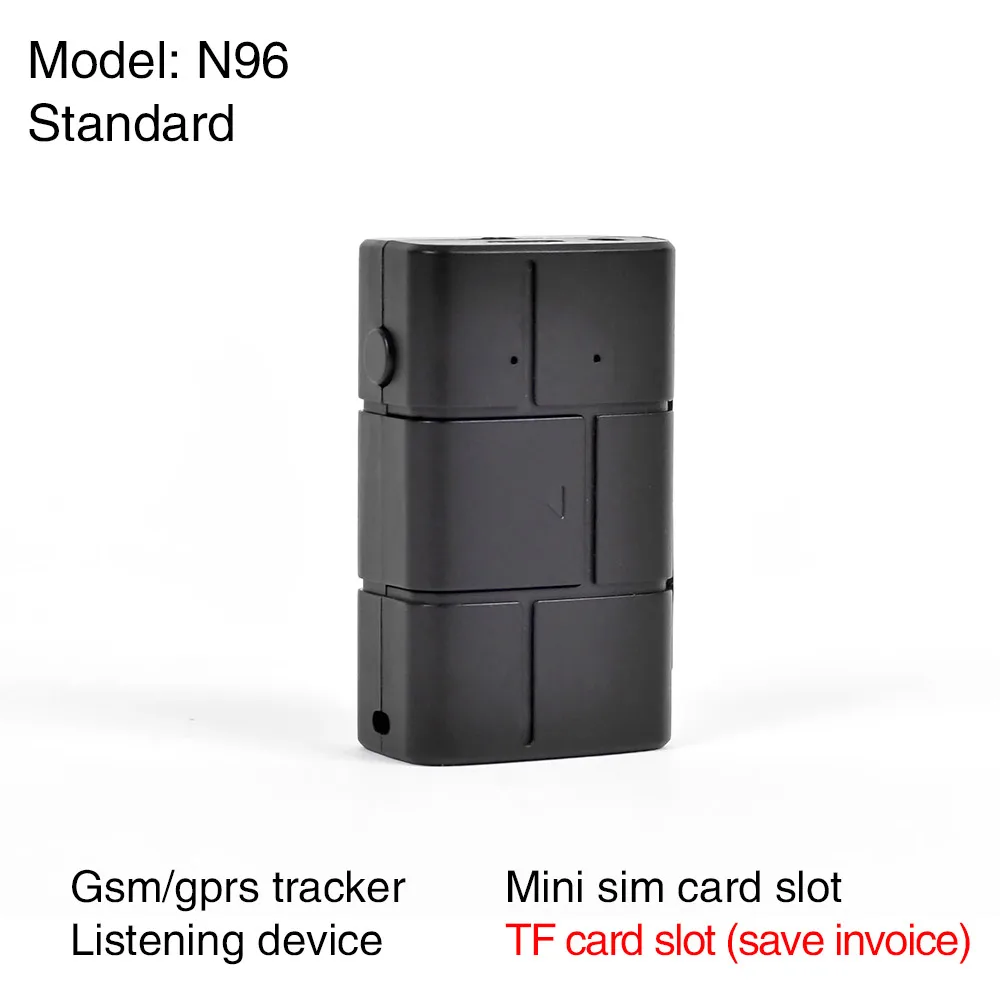 Standard n96 ChonChow Мини GSM GPRS трекер в режиме реального времени прослушивание микро gps трекер для детей автомобиль Quad-band GSM контроллер сигнализации - Цвет: Standard n96