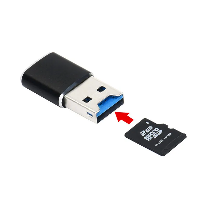 USB 3,0 мини-кард-ридер/MICRO SD/SDXC алюминиевый TF кард-ридер А7