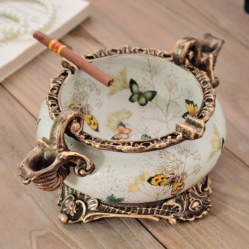 Украшения для сада в американском стиле настольная декоративная пепельница