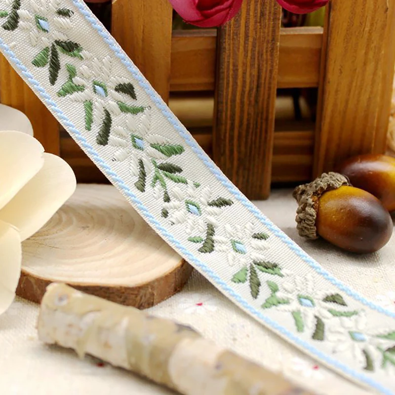 1 ярд Кантри Стиль Цветы лента с узором Ручное шитье для поделок кружева