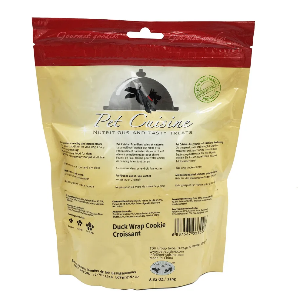 Pet Cuisine Dog Dry Food Puppy Chews Snack Duck Wrap Cookie Croissant 250g*2 Bags | Дом и сад
