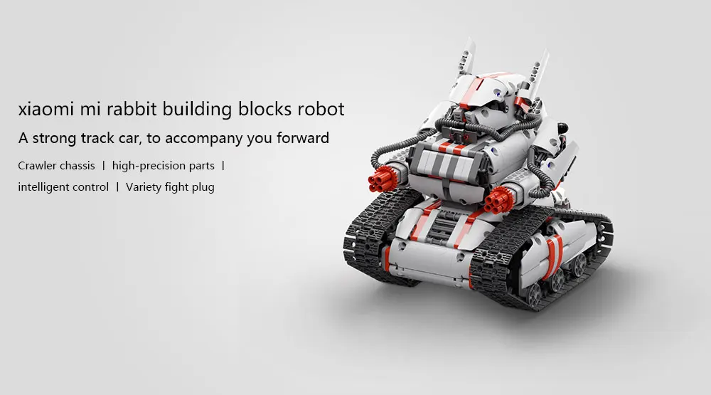 Xiaomi Mitu умный робот танк Mecha гусеничная База Bluetooth Мобильный пульт дистанционного управления Mitu строительные блоки РОБОТ гусеничный Танк версия