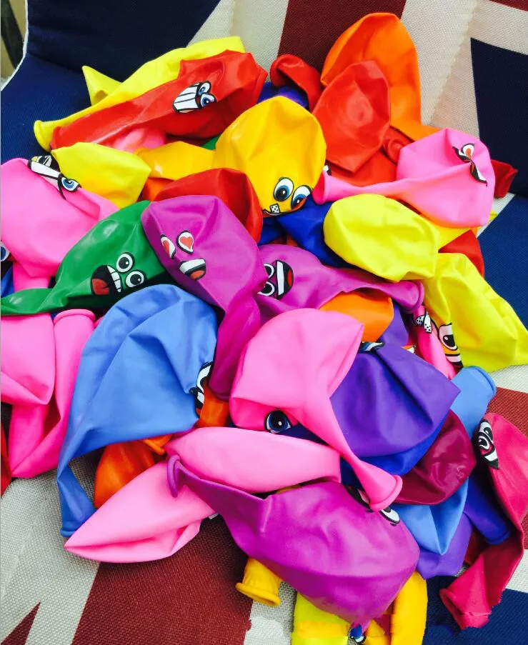 20 шт./лот 12 дюймовый воздушный шар со смайликом милый креативный для свадьбы дня