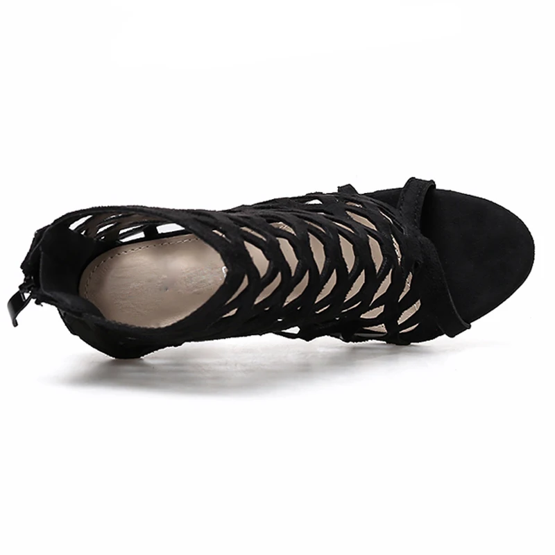 Женская обувь с открытым носком Arden Furtado черные сандалии на шпильке сетчатые