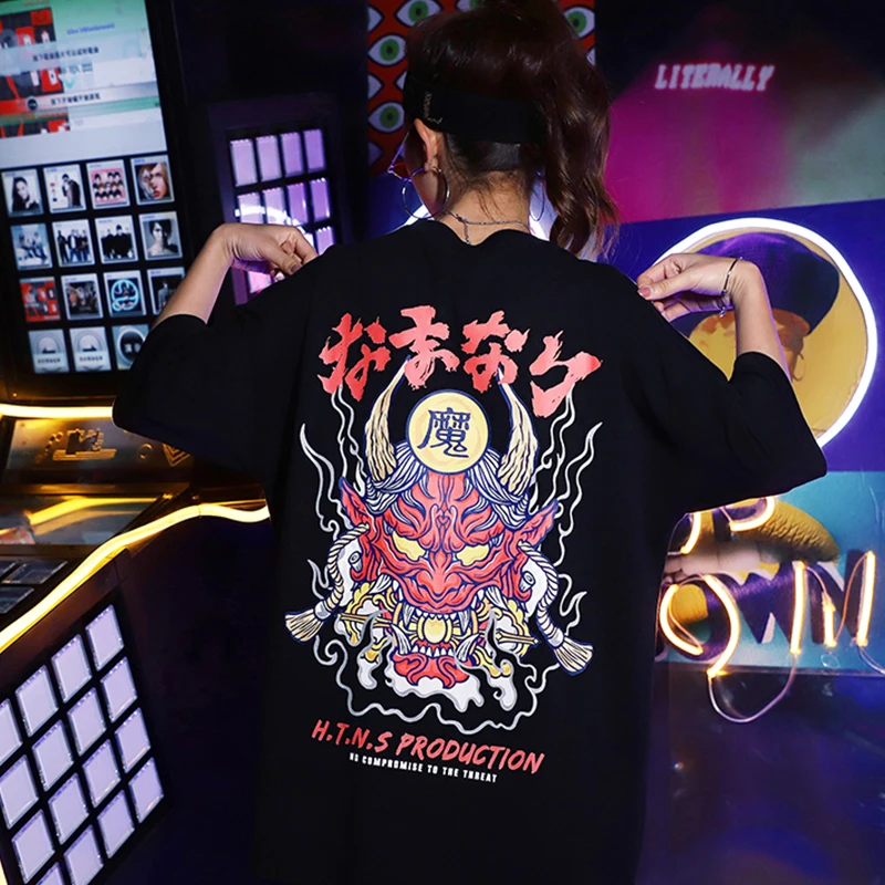 Devil хип хоп Футболка женская 2019 летняя уличная футболка большого размера