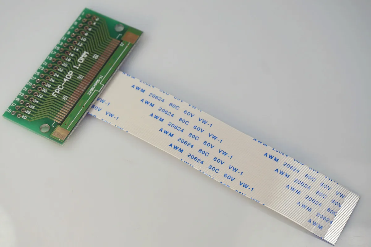Кабель FFC FPC 40 Pin 0 5 мм Шаг до 2 54 фотоэлемент питания PCB адаптер 80 100 150 200 300 1524