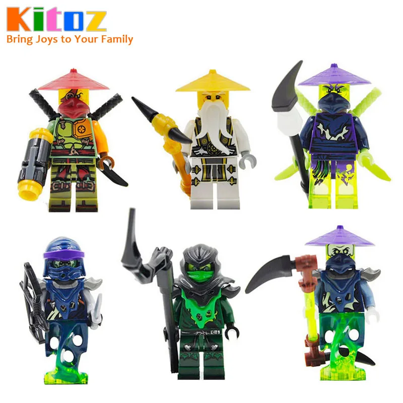 Игрушка конструктор kitooz: злой привидение воин ниндзя душа лучник ковлер мастер