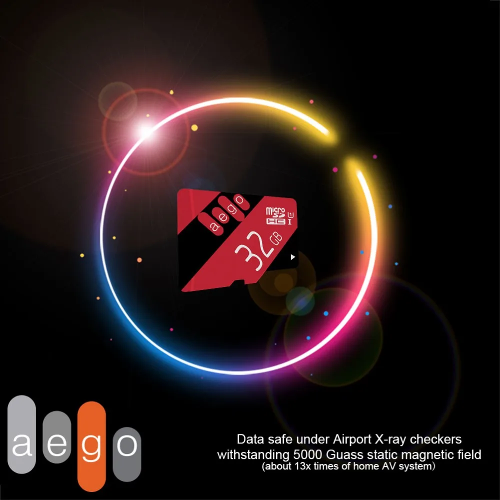 AEGO Micro SD карта 32 Гб Класс 10 UHS 1 максимальная скорость считывания 90 Mб/с флэш TF для