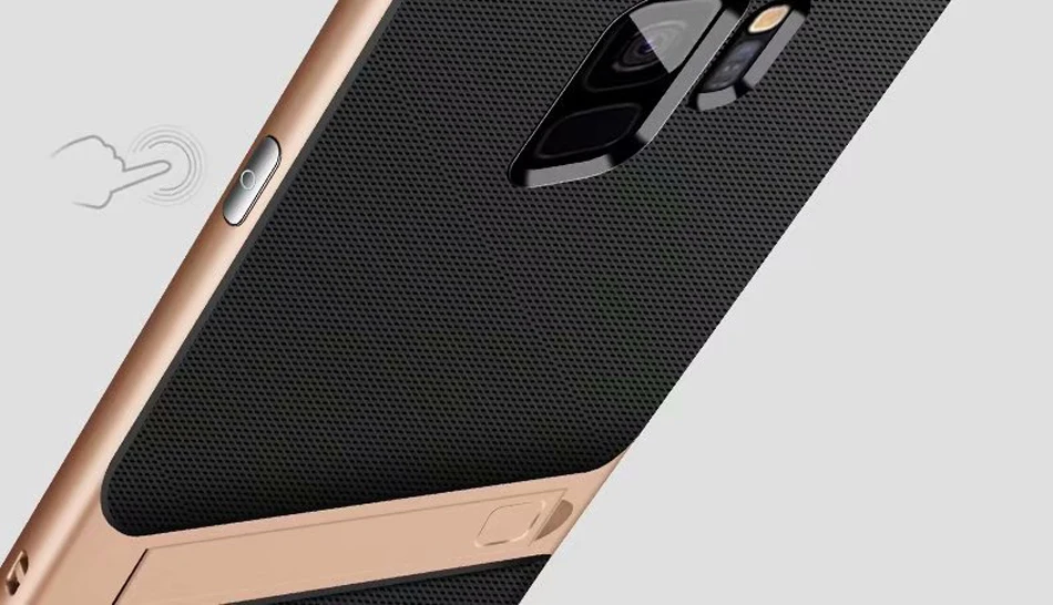 Чехол CAPSSICUM kickstand для samsung Galaxy S9 S9 Plus Чехлы PC силиконовые гибкие тонкие Чехлы S9 S9Plus