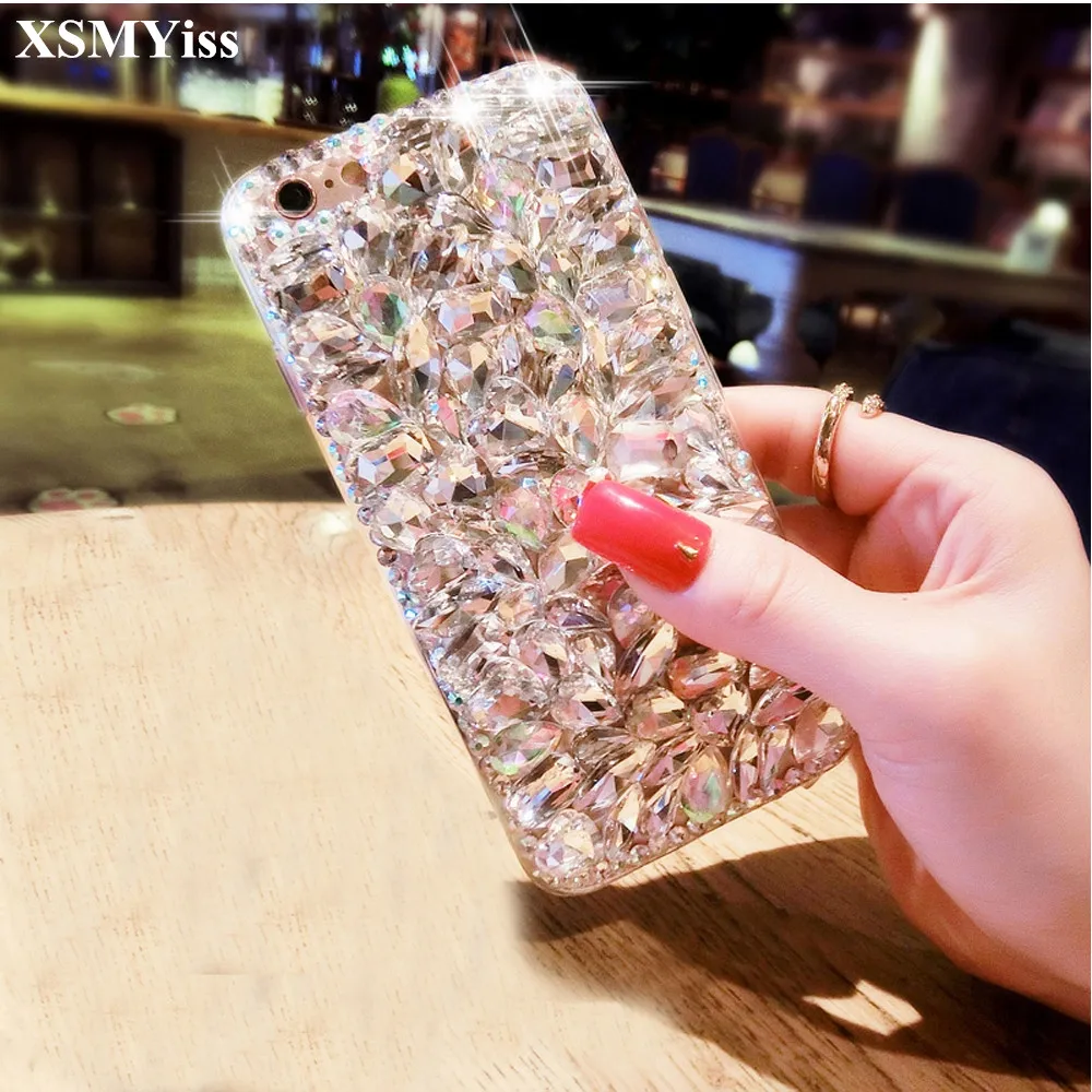 

XSMYiss For Huawei P9 P10 P20 P30 PLUS LiTE Mate10 20 Pro Lite Luxury Glitter Crystal Bling Diamond rhinestone soft Phone case