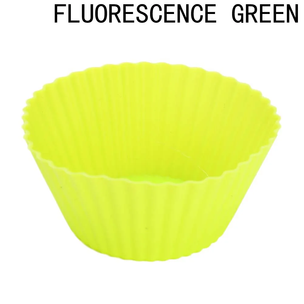 2 шт./компл. 7 см круглая силиконовая форма для пирога кекс выпеченный в