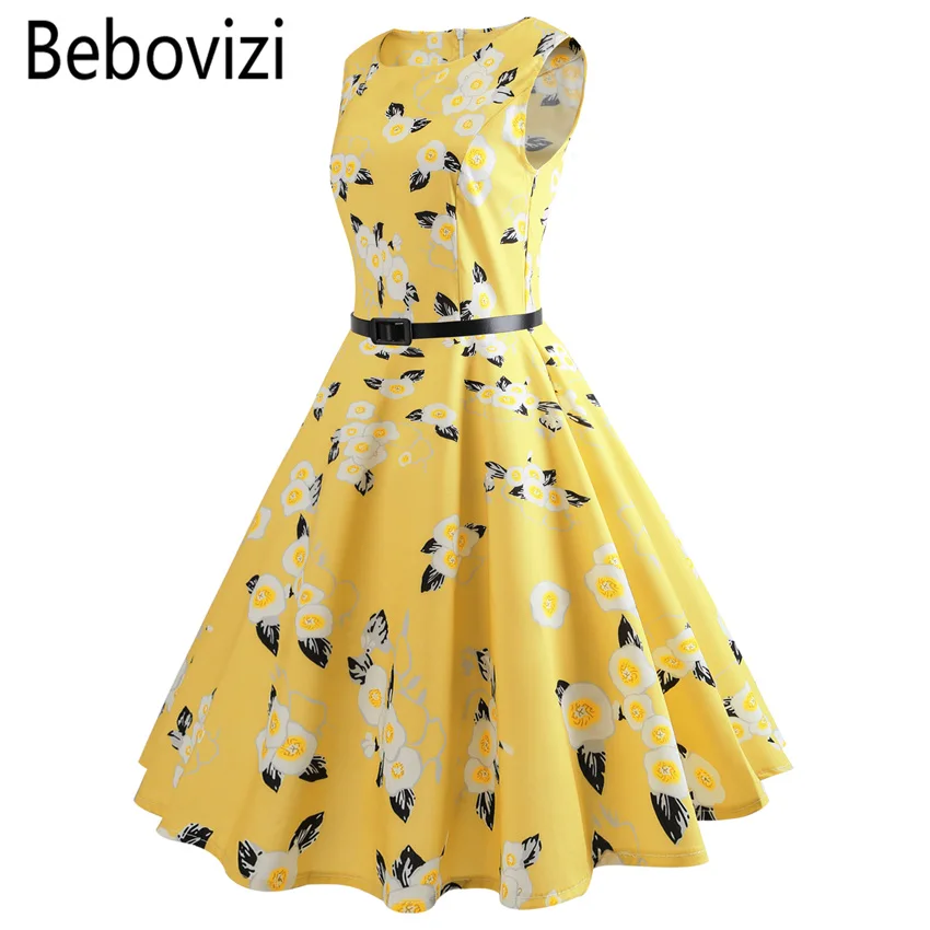 Bebovizi 2018 элегантное вечернее платье Одри Хепберн желтого цвета Vestido De Festa Одежда