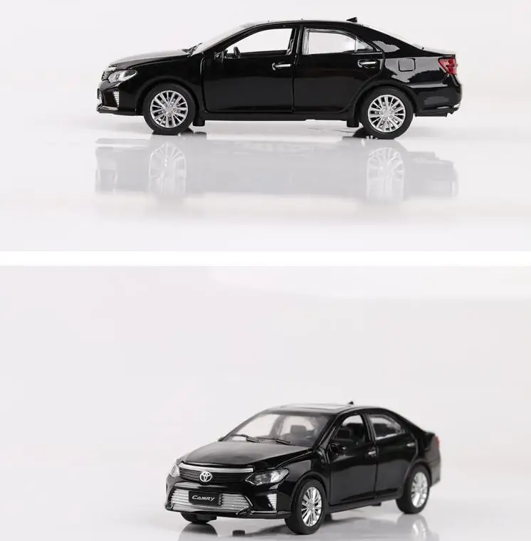 1:32 Toyota Camry СПЛАВ отступить модель автомобиля литья под давлением Металл игрушечных автомобилей звук и свет Коллекционная модель детские подарки