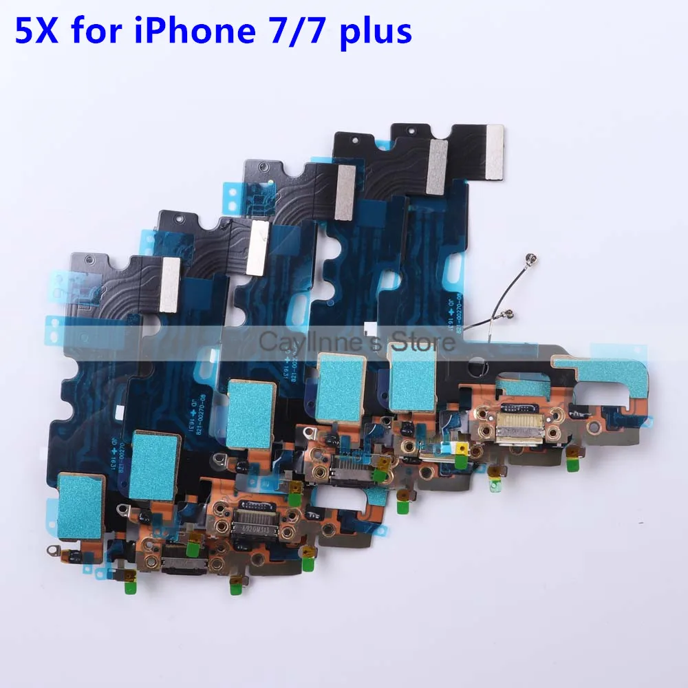 5 шт. зарядное устройство зарядный порт для iPhone 7 4 &quot7plus 5&quot USB док разъем гибкий